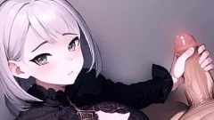 play Hentai anime meisje wordt wild op een enorme lul
