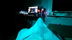 play Three Vibrators Action: Cumming nat in mijn ondergoed - grote bobbel, geklede masturbatie